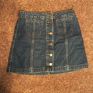 Top Shop Jean Mini Skirt